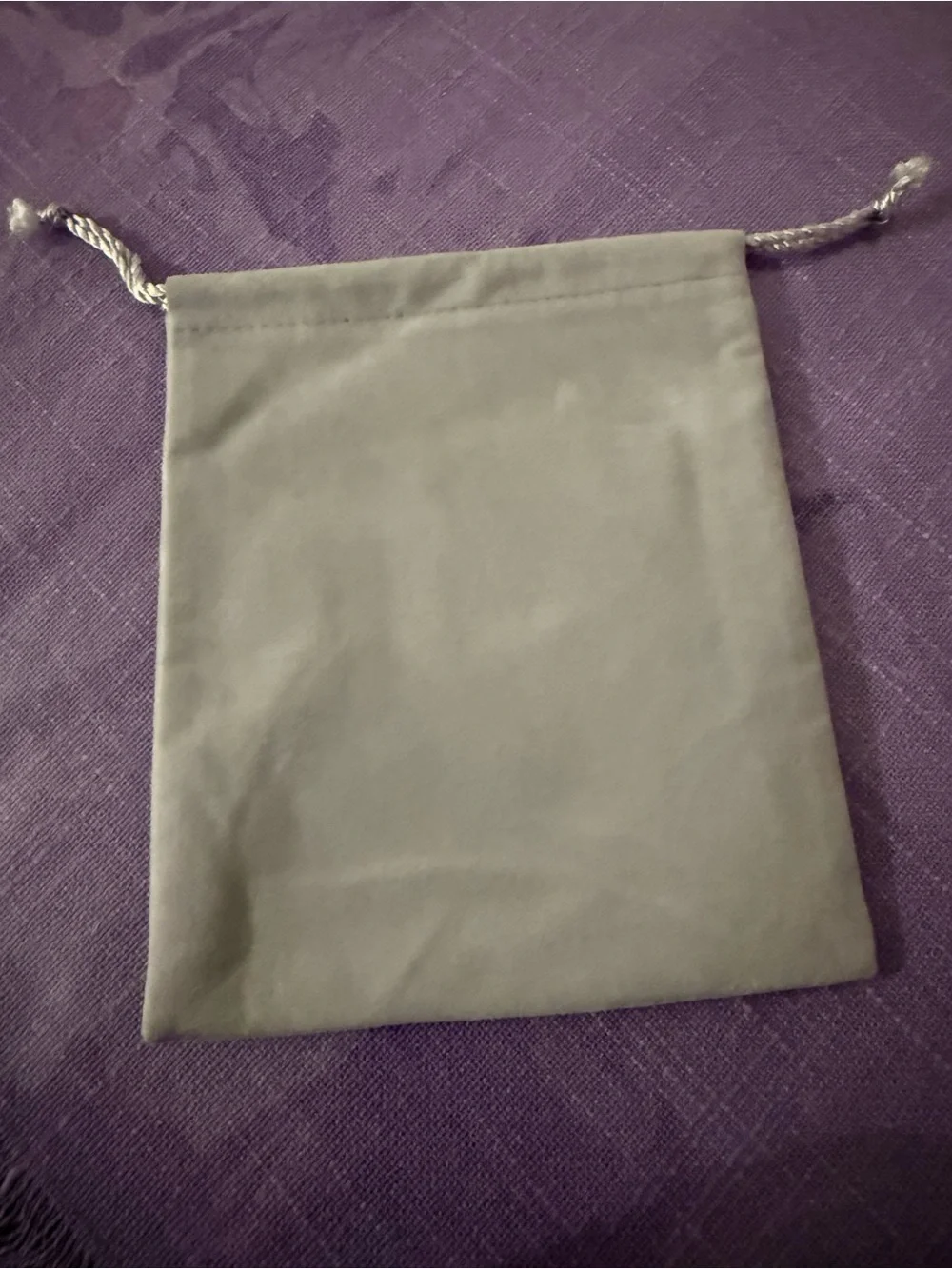 Neiman Marcus Gray Divided Sunglasses Jewelry Dust Bag Pouch 6.5x5